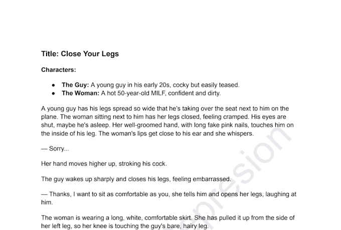 be your nsfw erotica ghostwriter for stories and scripts
